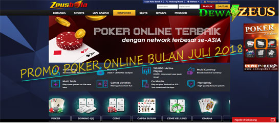 PROMO POKER ONLINE BULAN JULI 2018